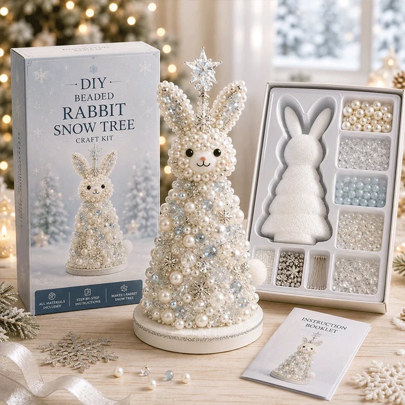 🔥HOT SALE 49% OFF🎁🐾Animal-Themed Beaded Christmas Tree DIY Kit🦊