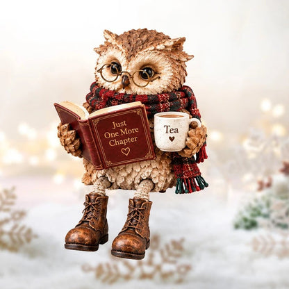 🔥 2026 Best Seller 🔥🦉Reading Owl Figurine – Cozy Book Lover Décor & Thoughtful Gift