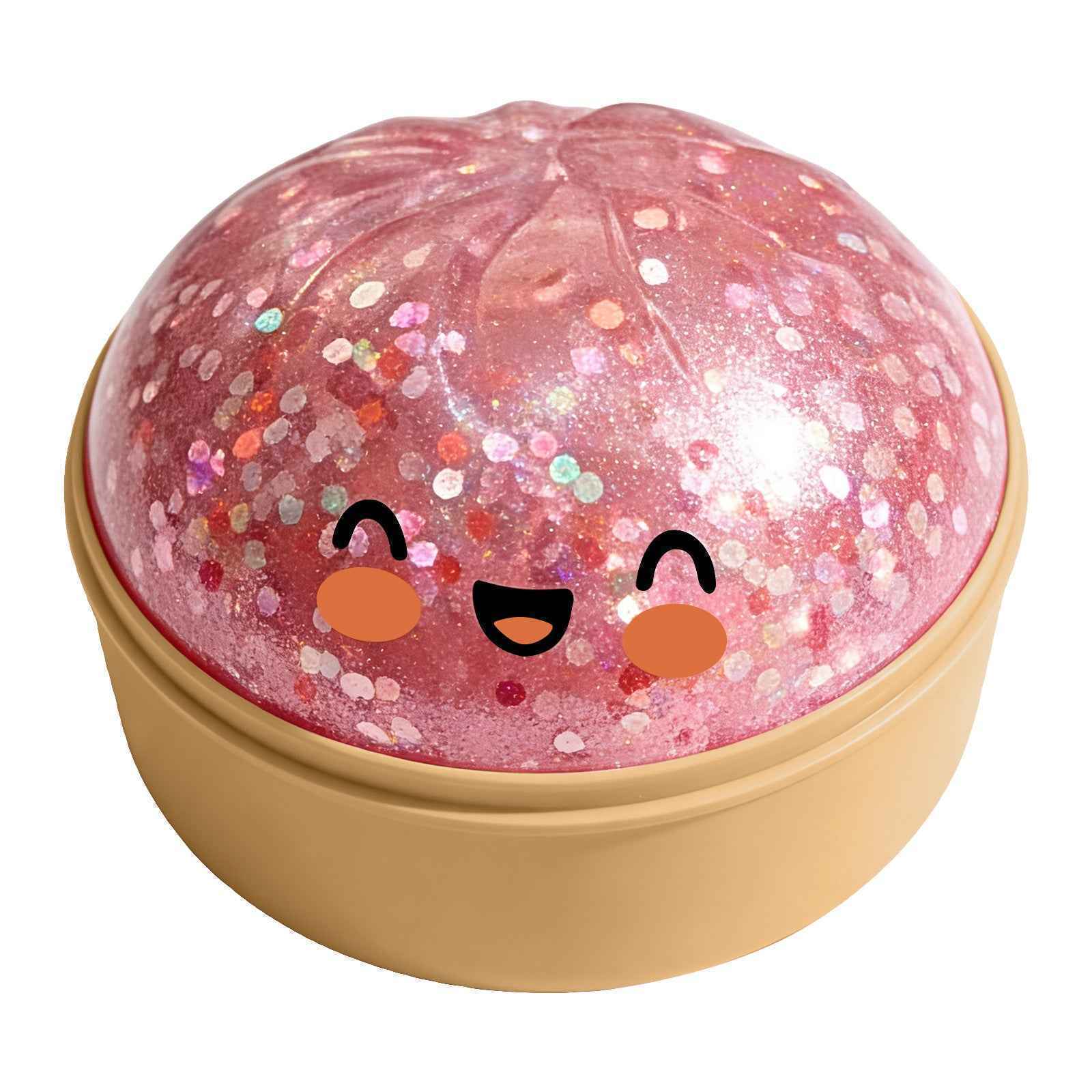 ✨ Cute Glitter Dumpling Squishy | Rare Collectible Stress Ball